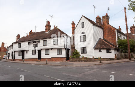 Windmill Cottage and Elizabeth Cottage, Eynsford, Kent, UK Stock Photo