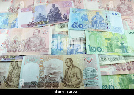 Thai money background Stock Photo