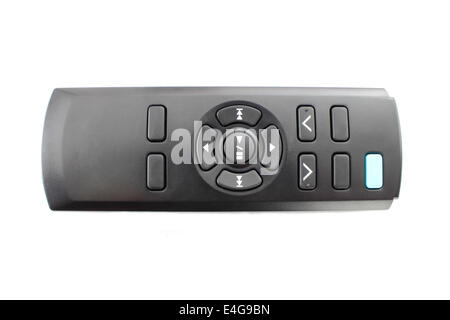 Car audio remote control on a white background Stock Photo