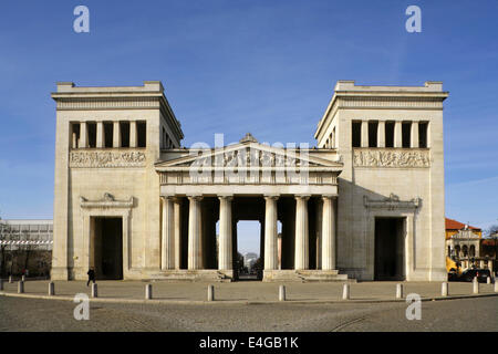 The Propylaen city gateway, Konigsplatz, Munich, Germany. Stock Photo