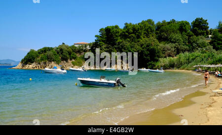 Kanapitsa Beach Skiathos Island Greece EU European Union Europe Stock Photo