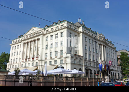 Hotel Esplanade, is historic luxury hotel in Zagreb built in 1925 to provide accommodation for passengers of the Orient Express Stock Photo