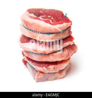 Goat meat isolated on a white studio background. Stock Photo