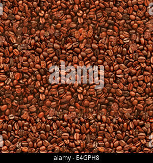 Seamless Coffee Beans Texture Stock Photo