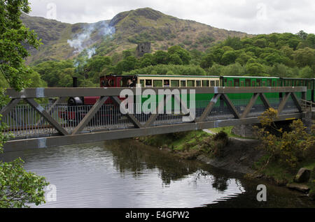 Llanberis Lake Railway, Llanberis, Gwynedd Stock Photo