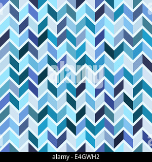 Seamless geometric pattern, blue mosaic Stock Photo