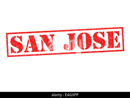 SAN JOSE Rubber Stamp over a white background. Stock Photo