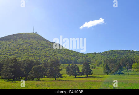 Puy de Dome peak Auvergne France Stock Photo