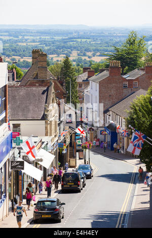 Church Street in the town of Malvern in Worcestershire, UK Stock Photo