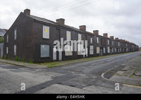 An area of Toxteth in Liverpool 8 known as The Welsh Streets due to the streets being named after towns in Wales. Stock Photo