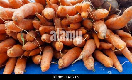 Scenes from Altrincham Market: Carrots Stock Photo