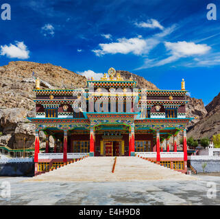 Buddhist monastery in Kaza. Spiti Valley, Himachal Pradesh, India Stock Photo