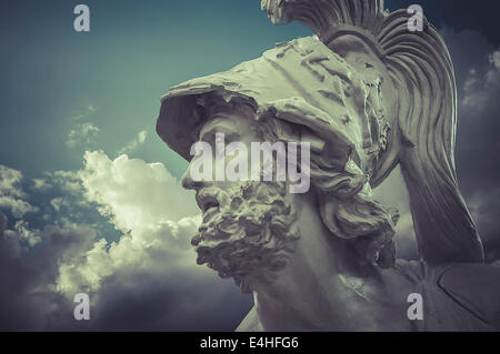 Pericles, classical Greek sculptures over clouds background Stock Photo ...