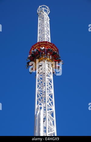 the scary hair raiser ride at Sydney's luna park,Sydney,Australia Stock Photo