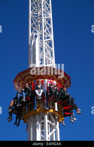 the scary hair raiser ride at Sydney's luna park,Sydney,Australia Stock Photo