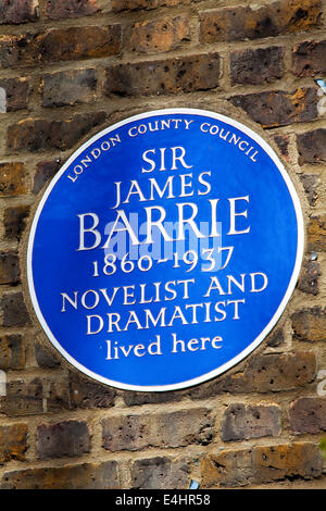 Blue plaque marking the home of James Harry 