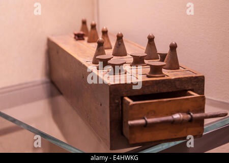 Senet is one of the oldest known board games, 3.500 B.C. This is the father of Chess game. Stock Photo