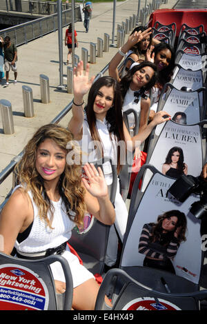 Ally Brooke, Lauren Jauregui, Camila Caello, Normani Hamilton and Dinah Hansen Fifth Harmony Honored By Ride Of Fame at Pier 78 on July 11, 2014 in New York City © dpa picture alliance/Alamy Live News Stock Photo