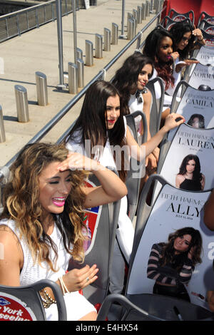 Ally Brooke, Lauren Jauregui, Camila Caello, Normani Hamilton and Dinah Hansen Fifth Harmony Honored By Ride Of Fame at Pier 78 on July 11, 2014 in New York City © dpa picture alliance/Alamy Live News Stock Photo