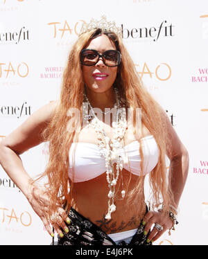 Las Vegas, Nevada, USA. 12th July, 2014. Daytime Talk Show host Wendy Williams hosts The World's Largest Bachelorette Party at TAO Beach on July 12, 2014 at the Venetian Hotel and Casino in Las Vegas, Nevada. Credit:  Marcel Thomas/ZUMA Wire/Alamy Live News Stock Photo