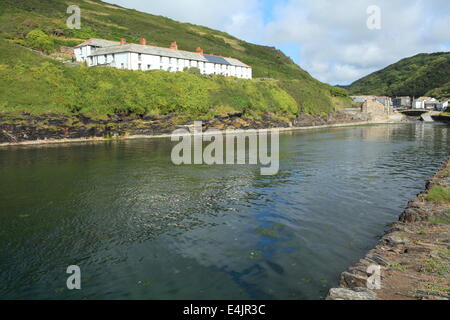 Boscastle harbour, North Cornwall, England, UK Stock Photo