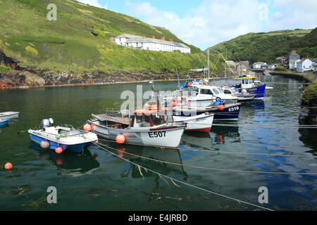 Boscastle harbour, North Cornwall, England, UK Stock Photo