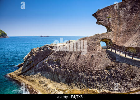 Devil's Castle (Onigajo) in Kumano, Japan. Stock Photo