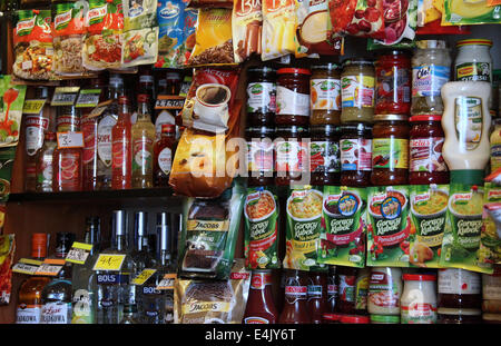 Polish And East European Grocery Store In Govanhill District Of Stock ...