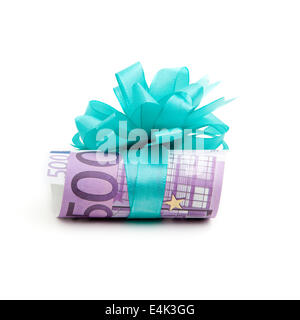 500 euro money gift Stock Photo