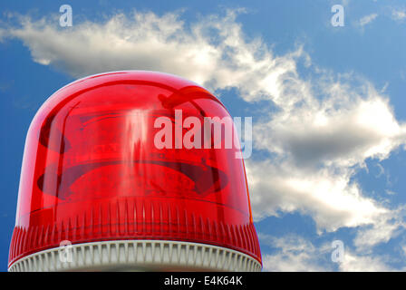 siren red on the sky background Stock Photo