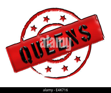 Stamp - QUEENS Stock Photo