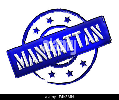 Stamp - MANHATTAN Stock Photo