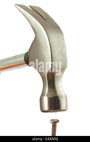 Hammer and nail Stock Photo