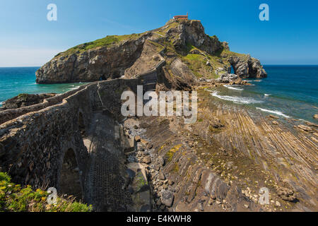 San Juan de Gaztelugatxe islet, Bermeo, Basque Country, Spain Stock Photo