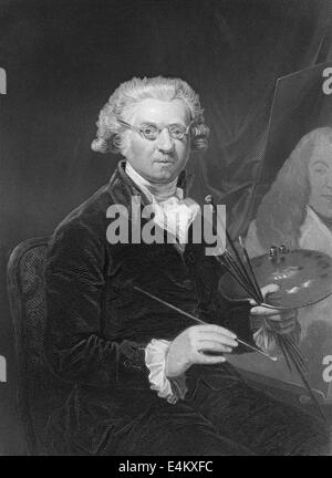 Sir Joshua Reynolds, 1723 -1792. English portrait painter Stock Photo ...