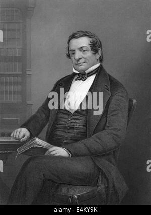 Washington Irving, 1783 - 1859, an American author and diplomat, Stock Photo