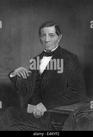 Benito Juárez García, 1806 - 1872, a Mexican statesman and president of Mexico, Stock Photo