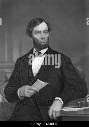 Abraham Lincoln, 1809 - 1865, the 16th president of the United States Stock Photo