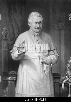 Blessed Pope Pius IX , 1792 - 1878, Giovanni Maria Mastai-Ferretti, Pope of the Catholic Church from 1800 to 1823, Stock Photo