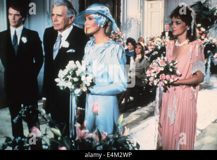 DYNASTY  Aaron Spelling US TV series (1981-89) with the screen wedding of John Forsythe and Linda Evans Stock Photo