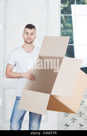 Removal is not easy thing Stock Photo