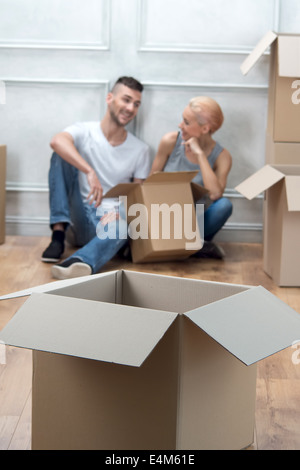 Removal is not easy thing Stock Photo