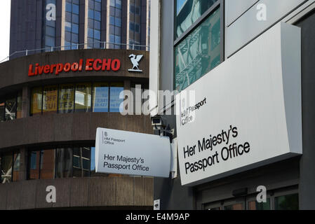 The HM Passport Office in Liverpool city centre UK Stock Photo