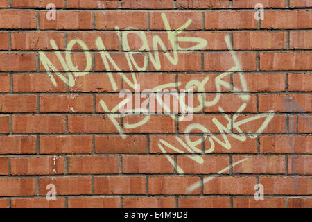 No News is Good News slogan on a brick wall Stock Photo