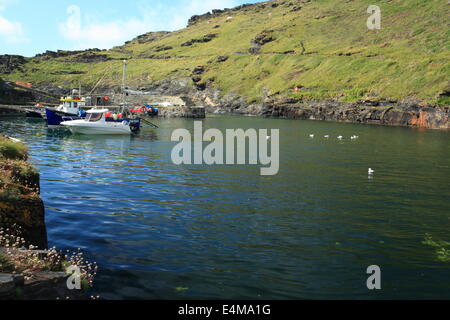 Boscastle harbour, North Cornwall, England, UK Stock Photo