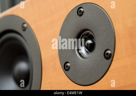 Closeup of loudspeaker Stock Photo