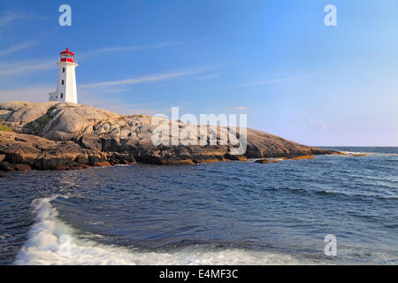 Peggy Cove Lighthouse, Nova Scotia, Canada Stock Photo