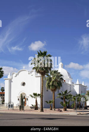 Immaculate Conception Church, Ajo, Arizona USA Stock Photo