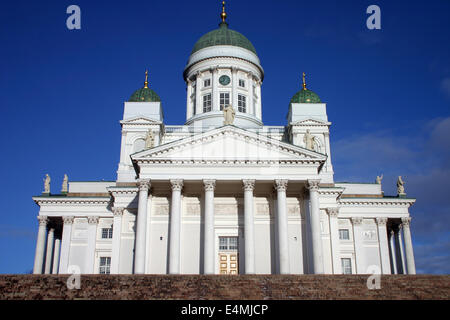 Finland, Helsinki - Helsinki Cathedral (Helsingin tuomiokirkko, Suurkirkko) Stock Photo