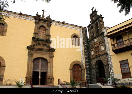 17th century Church and convent of San Agustín  (now casa de la cultura) in the old colonial town of La Orotava, Tenerife, Spain Stock Photo